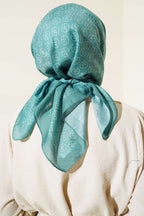 Mk Desen Soft Eşarp Mint Yeşili