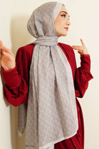 Mk Desen Soft Şal Gri