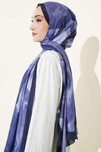 Modern Floral Desen Bambu Kraş Şal