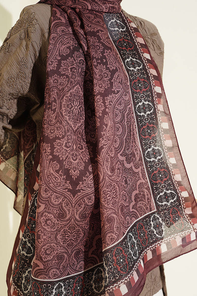 Motif Desenli Soft Şal