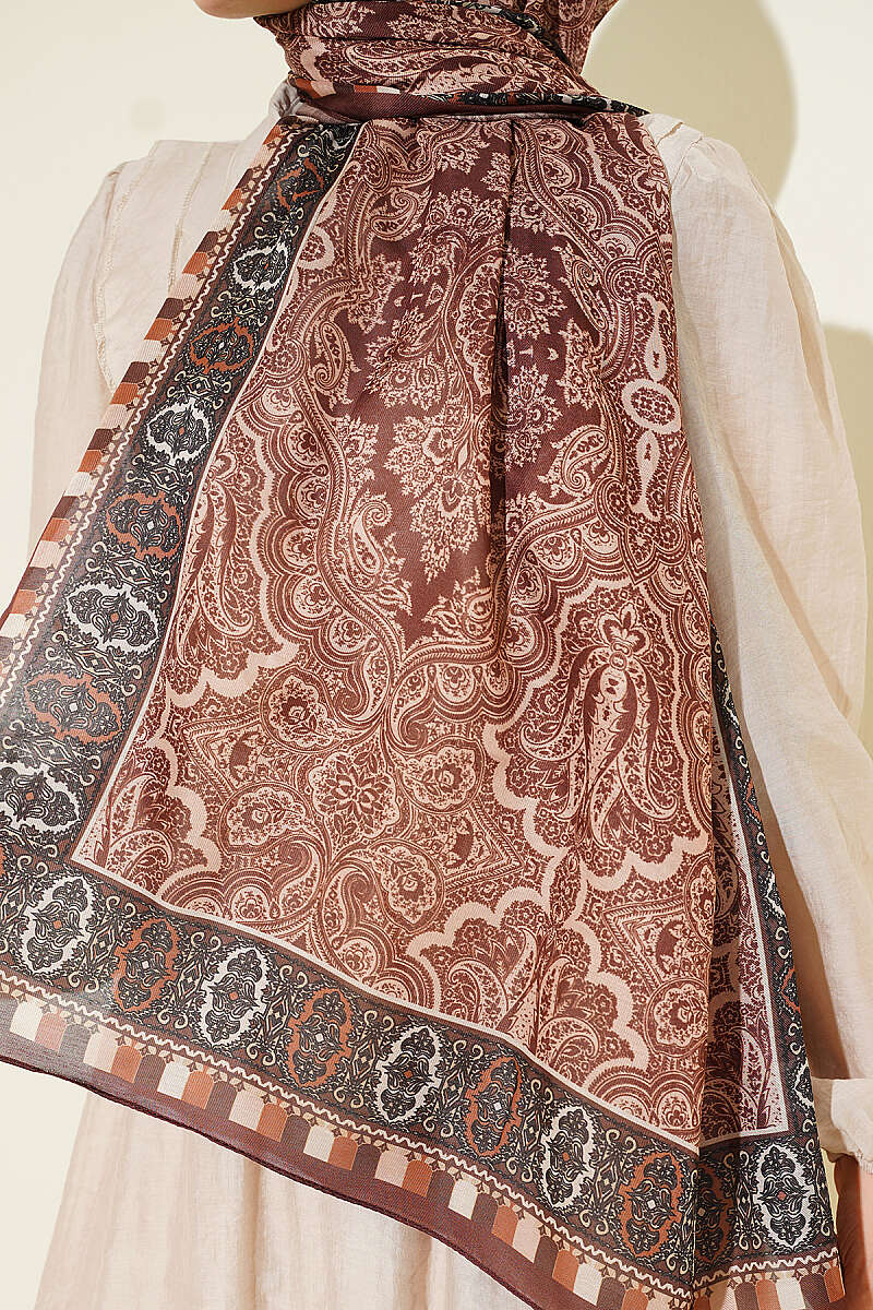 Motif Desenli Soft Şal