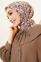 Motifli Flamu Cotton Eşarp