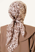 Motifli Flamu Cotton Eşarp