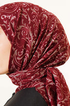Motifli Flamu Cotton Eşarp