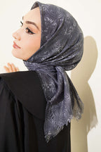 Motifli Flamu Cotton Eşarp