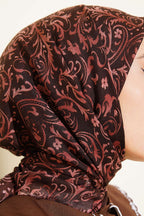 Motifli Flamu Cotton Eşarp