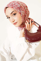 Motifli Flamu Cotton Eşarp