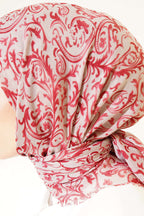 Motifli Flamu Cotton Eşarp