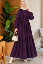 Brit - Robe boutonnée en guipure