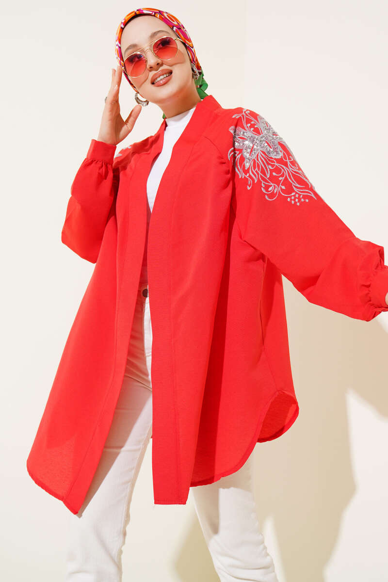 Nakışlı Pullu Kimono