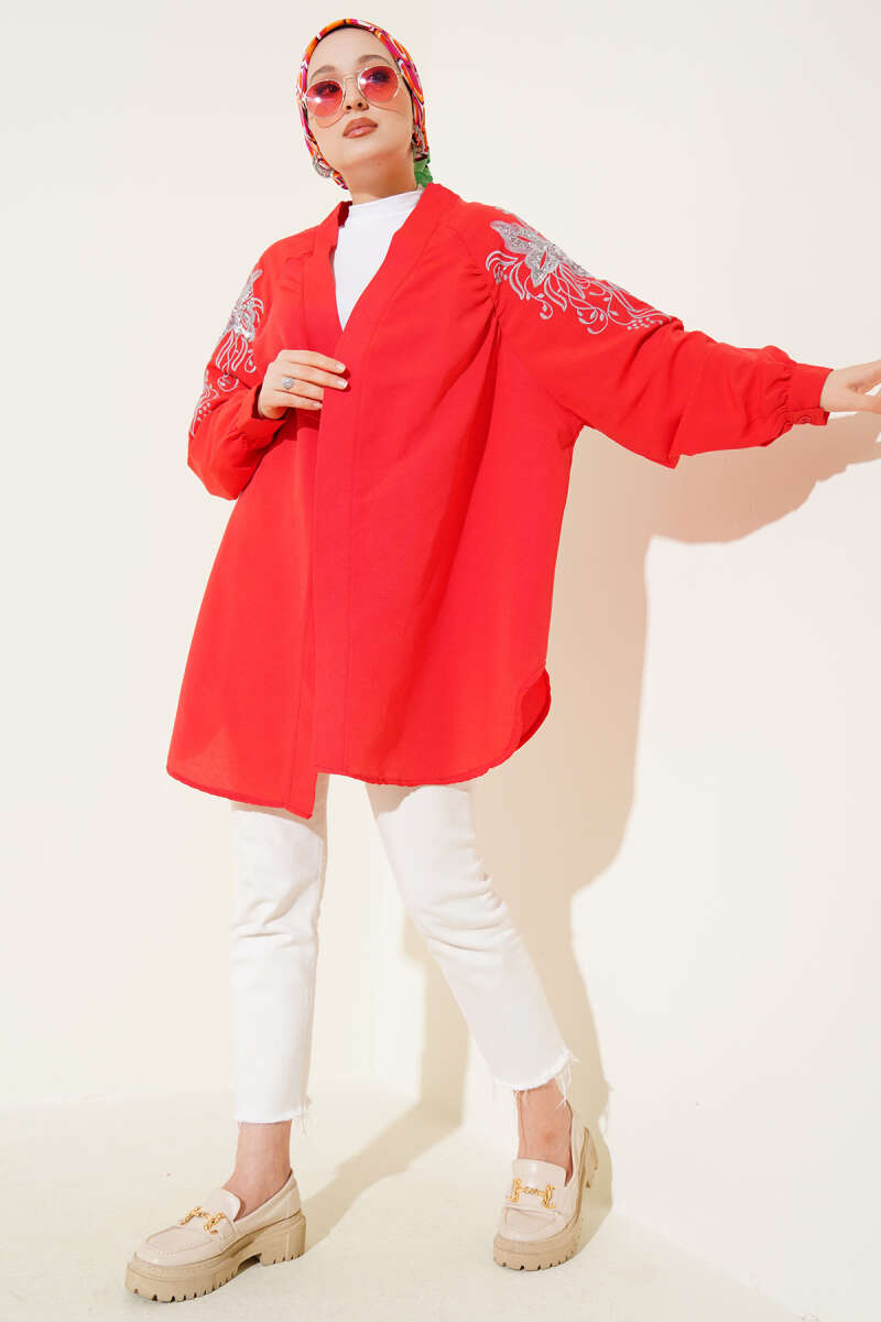 Nakışlı Pullu Kimono