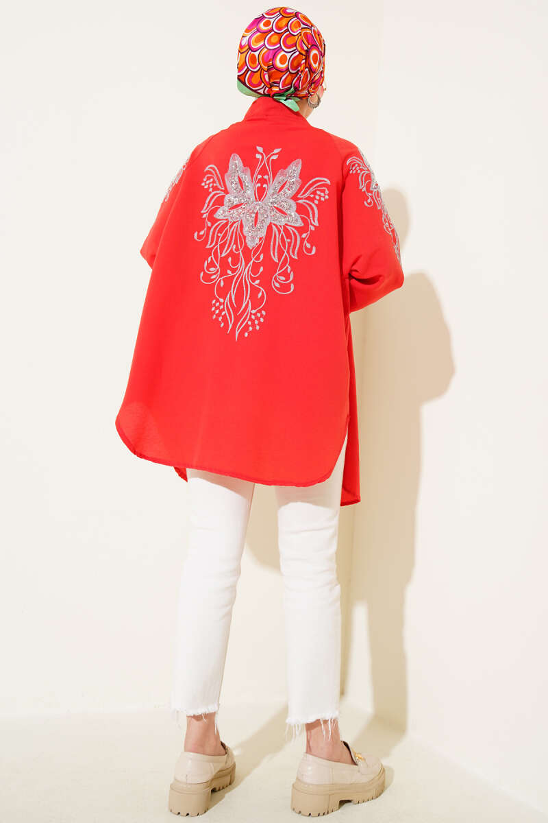 Nakışlı Pullu Kimono