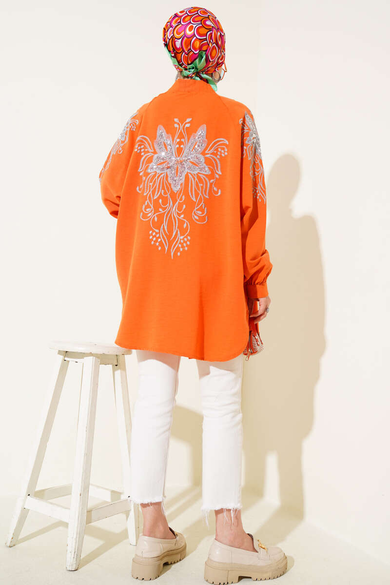 Nakışlı Pullu Kimono