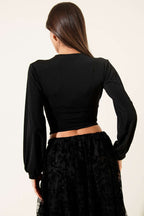 Shirred Shoulder Blouse