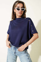 Omuz Detaylı T-shirt