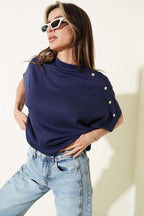 Omuz Detaylı T-shirt