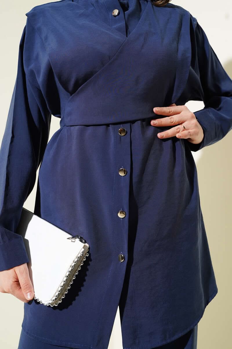 Omuzdan Bağlamalı Tencel İkili Takım