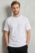 Ön Ve Arka Nakışlı Oversize Erkek T-shirt