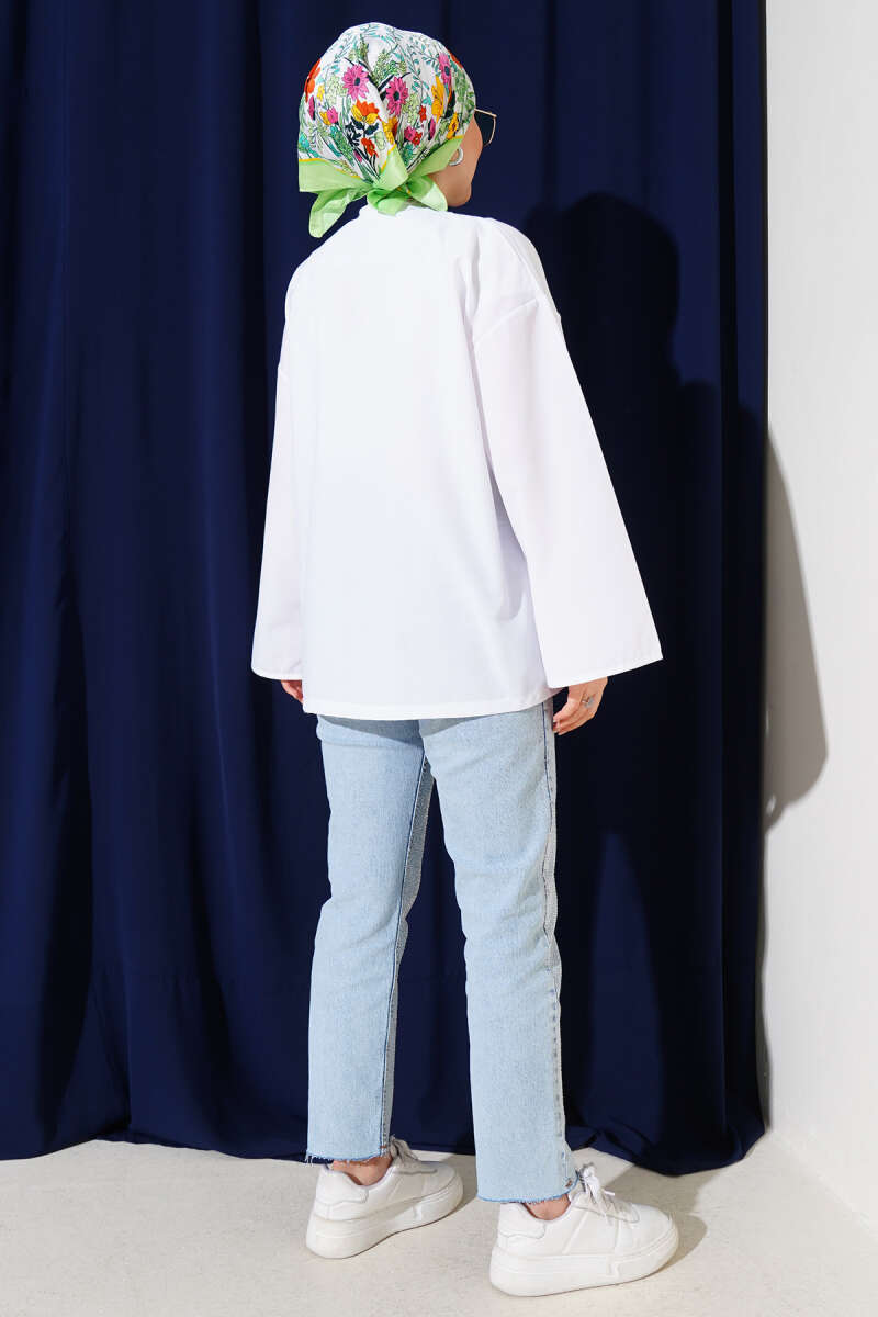 Önden Bağlama Detaylı Terikoton Kimono