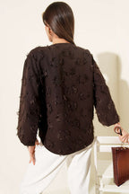 Önden Bağlamalı Püsküllü Kimono