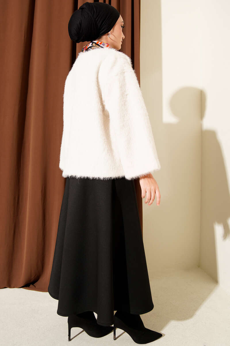 Önü Bağcıklı Sakallı Kısa Kimono