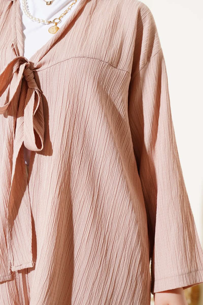 Önü Bağlamalı Krinkıl Kimono