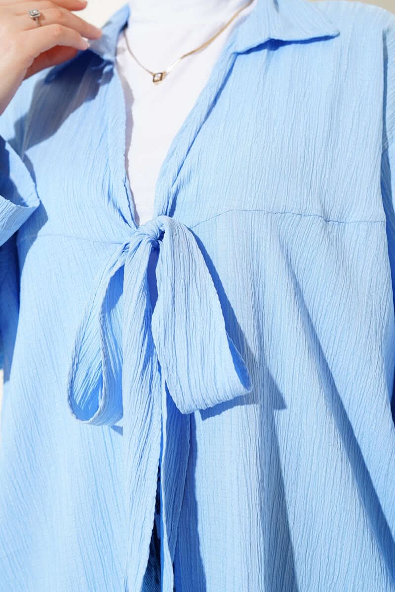 Önü Bağlamalı Krinkıl Kimono