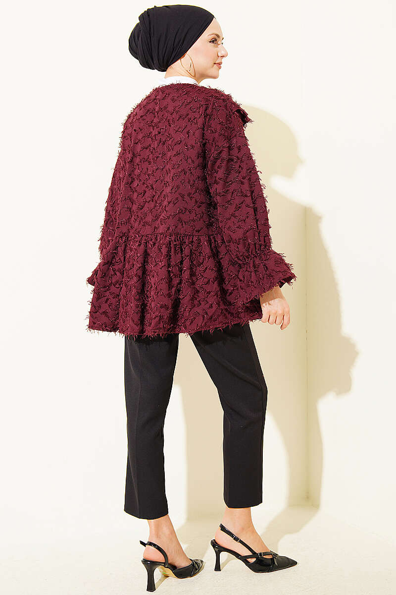 Önü Bağlamalı Püsküllü Kimono