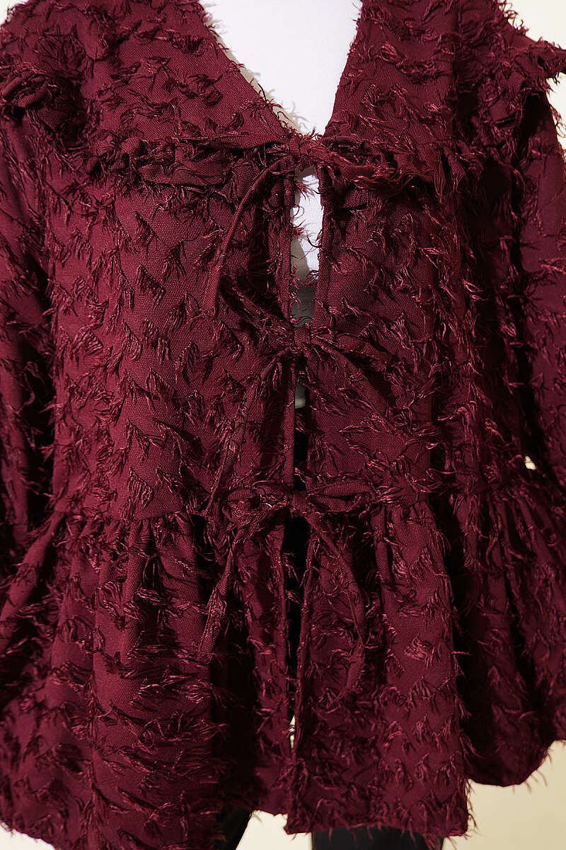 Önü Bağlamalı Püsküllü Kimono