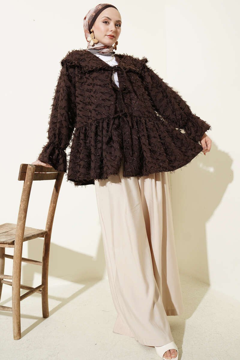 Önü Bağlamalı Püsküllü Kimono