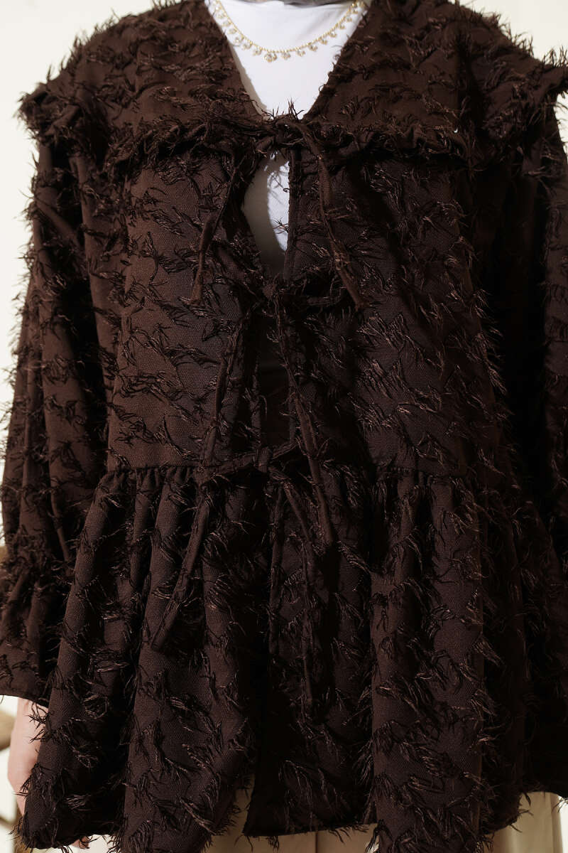 Önü Bağlamalı Püsküllü Kimono