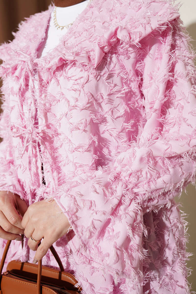 Önü Bağlamalı Püsküllü Kimono