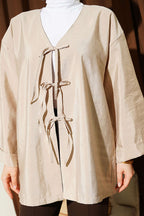Önü Bağlamalı Salaş Paraşüt Kimono