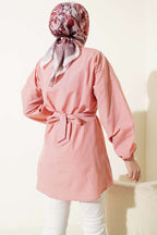 Önü Çapraz Bağlamalı Gömlek