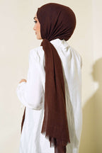 Organik Bambu Kraş Şal Acı Kahve -29