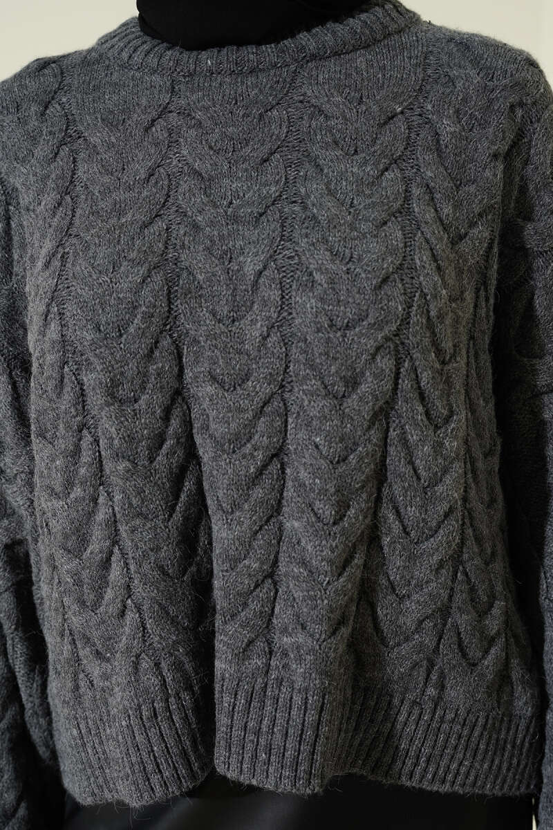 Braided Shabby Knitted Sweater