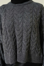 Braided Shabby Knitted Sweater