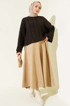 Braided Shabby Knitted Sweater