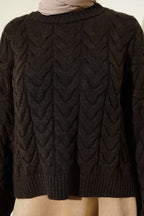 Braided Shabby Knitted Sweater