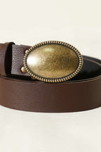 Oval Antik Eskitme Tokalı Kemer