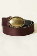 Brown suede