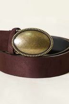 Oval Antik Eskitme Tokalı Kemer