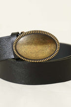 Oval Antik Eskitme Tokalı Kemer