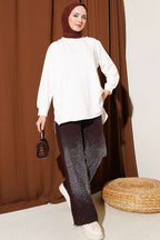 Oval Dikişli Loyşa Tunik
