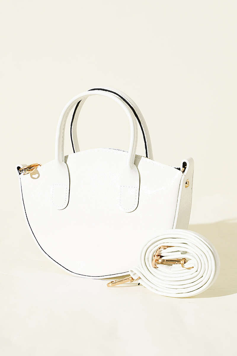 Oval Kesim Rugan Mini Çanta