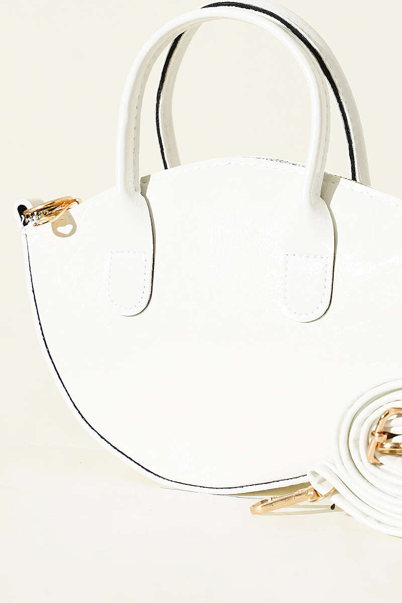 Oval Kesim Rugan Mini Çanta