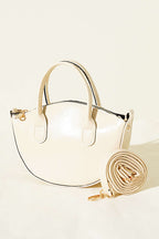 Oval Kesim Rugan Mini Çanta
