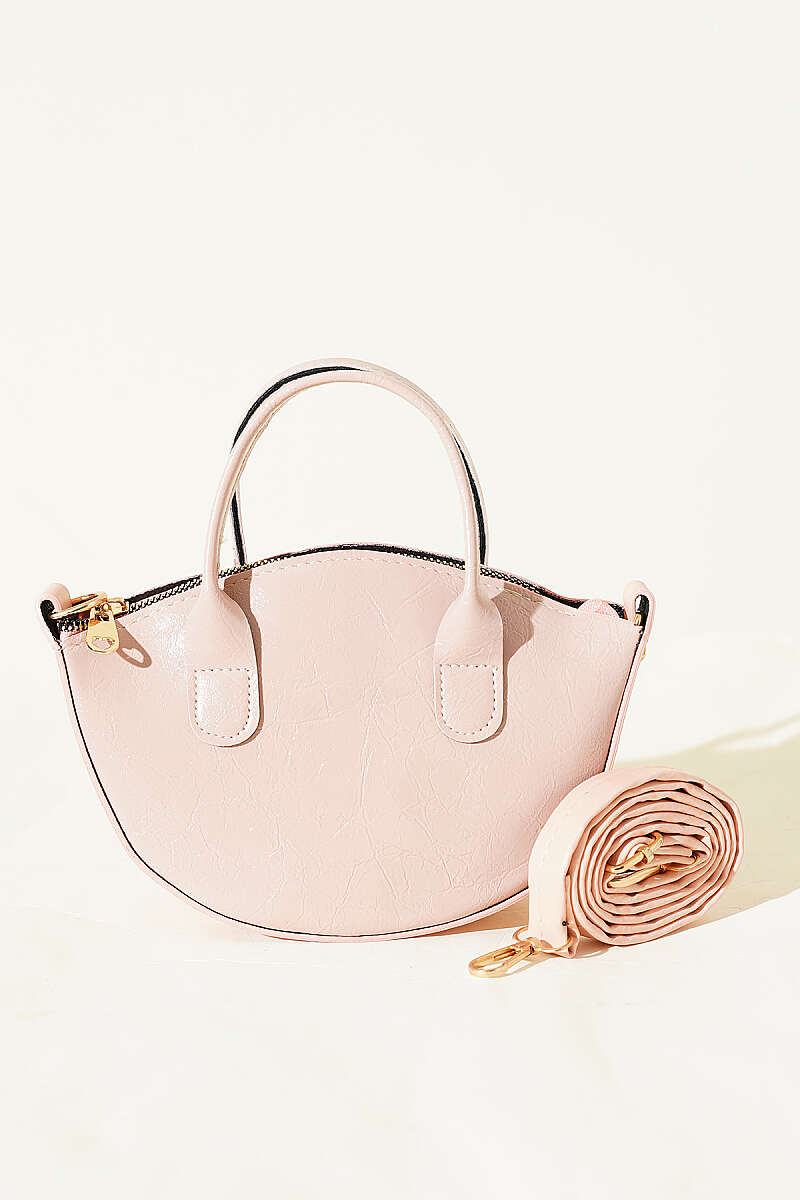 Oval Kesim Rugan Mini Çanta