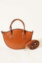 Oval Kesim Rugan Mini Çanta