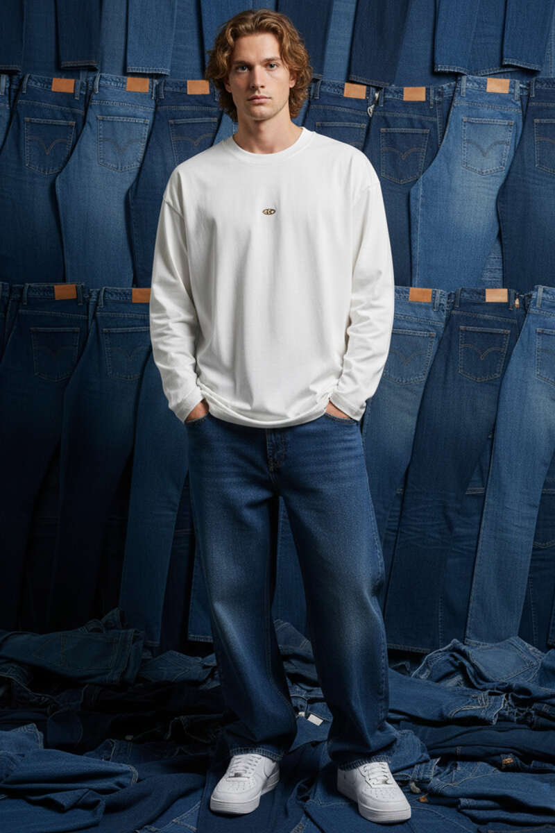 Oversize Basic Erkek Sweatshirt